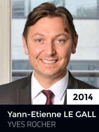 2014 : Yann-Etienne LE GALL - YVES ROCHER
