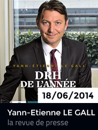 Yann-Etienne LE GALL, DRH de l'année 2014.