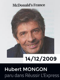 Hubert Mongon, DRH de l'année 2009 (article paru dans Réussir L'Express - Le Figaro)